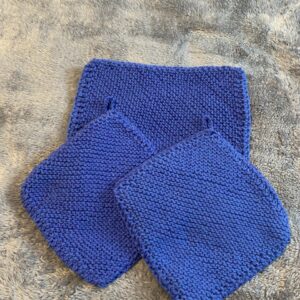 Solid Medium Blue Potholders