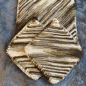 Variegated Brown Potholders